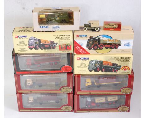 11 various boxed and loose commercial vehicles to include EFE Corgi Classics and others, examples to include a British Road S