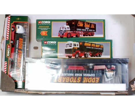 A Corgi Toys modern release Eddie Stobart boxed diecast group to include Corgi Toys modern trucks, No. 75403, Leyland Daf cur