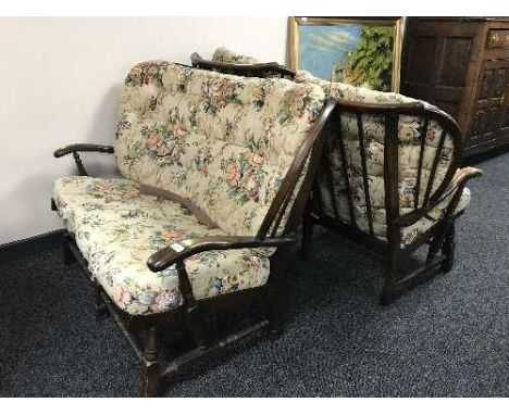 An Ercol three piece suite 
