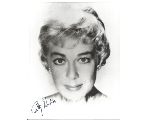 Betty Hutton signed 10x8 inch black and white photo. Good condition. All autographs come with a Certificate of Authenticity. 