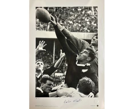 Colin Meads - All Blacks - Signed limited Edition photographic print This superb, limited edition of 500 by Big Blue Tube is 