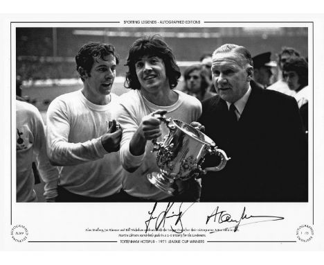 Football Autographed TOTTENHAM 16 x 12 Limited Edition : Marked as number 1 of 75 issued, this superb Limited Edition print m