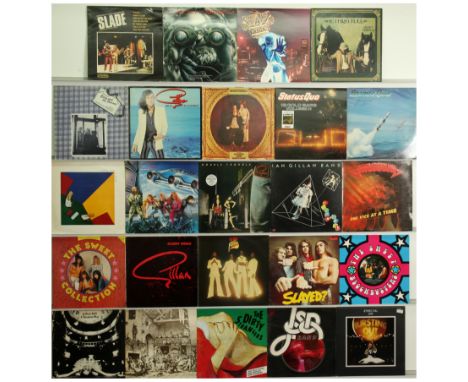 A collection of 40+ Classic Rock LPs to include artists; Slade, The Sweet, Jimi Hendrix, Cream, Krokus, Alice Cooper, Gillan,