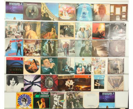 A collection 40 of Folk Rock/Country Rock/Classic Rock LPs to include artists; Carole King, Bob Dylan, Joan Biaz, Simon &amp;