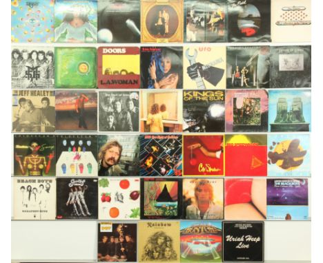 A collection Rock LPs - Classic, Prog and Metal. Includes: The Doors - LA Woman (1973 Early UK Pressing with cellophane windo