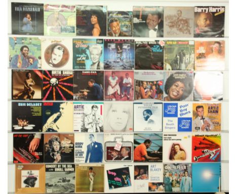A collection of 80+ Instrumental &amp; Vocal Jazz LPs and 10" to include artists; Ella &amp; Louis, Dave Weckl, Artie Shaw, B
