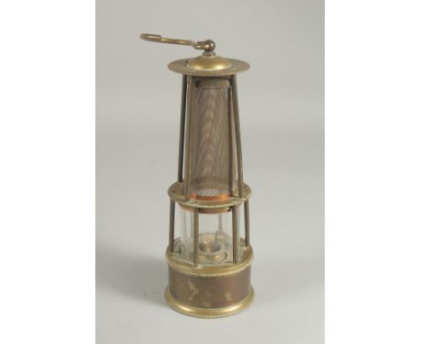 A WIRE MESH MINER'S LAMP.