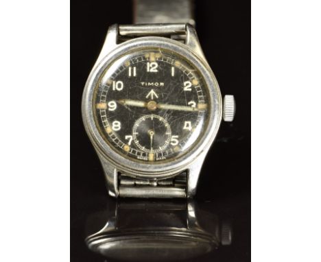 Timor&nbsp;British military issue 'Dirty Dozen' wristwatch with&nbsp;inset subsidiary seconds dial,&nbsp;luminous hands and d