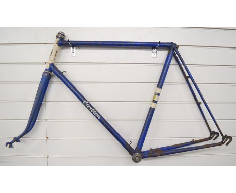 Carlton Worksop gentleman's vintage racing bicycle frame and forks with Reynolds 531 tubing, decorative lug work and Bayliss 