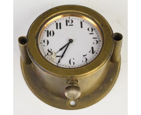 Veteran car or similar watch holder or dashboard clock, marked to rear patented, width 9.5cm