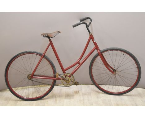 Whison Canadian vintage ladies bicycle with backpedal brake, Certes leather saddle and unusual chain, frame size 59cm