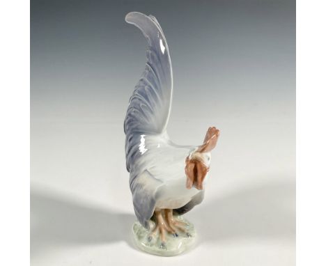 Glazed animal study figure of a cock waiting for the sunrise. Royal Copenhagen backstamp. Artist: C. ThomsenDimensions: 4.5"L