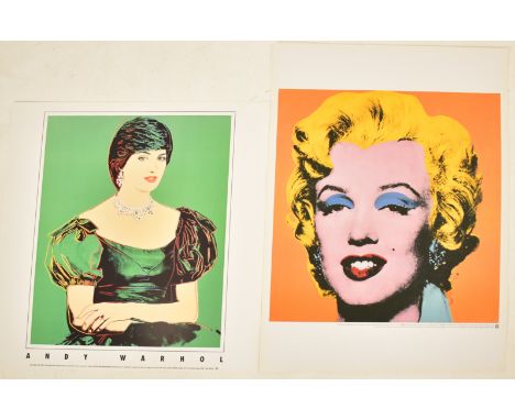 Andy Warhol (American, 1928-1987) - Two vintage late 20th century offset lithographs posters. The lot to include:

Andy Warho