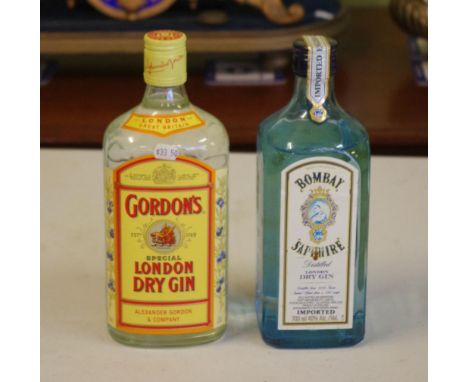 Two 700ml bottles of Gin