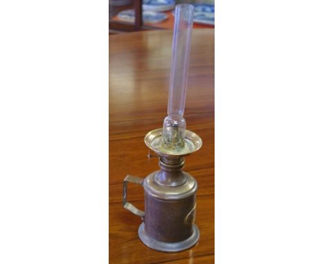 Antique Dutch oil lamp 39cm high approx.
