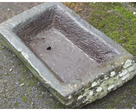 SLATE PIG'S TROUGH, 45 x 70cms