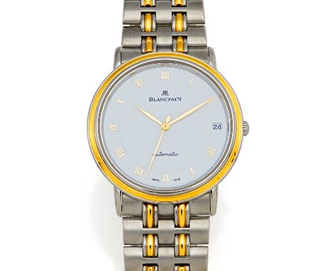   BLANCPAIN BLANCPAIN  Villeret. Schweiz.   Automatik. Bi-Colour, Stahl/Gelbgold,Orig.-Armband und -Faltschließe, Zffbl. lack