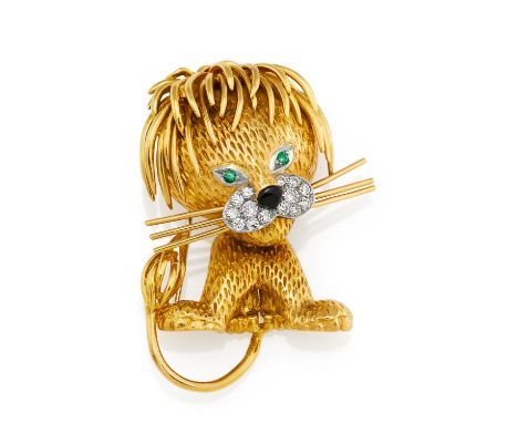   VAN CLEEF &amp; ARPELS VAN CLEEF &amp; ARPELS  Frankreich. Um 2000.   750/- Gelbgold, Punze, Email, Gesamtgewicht: ca. 25,0