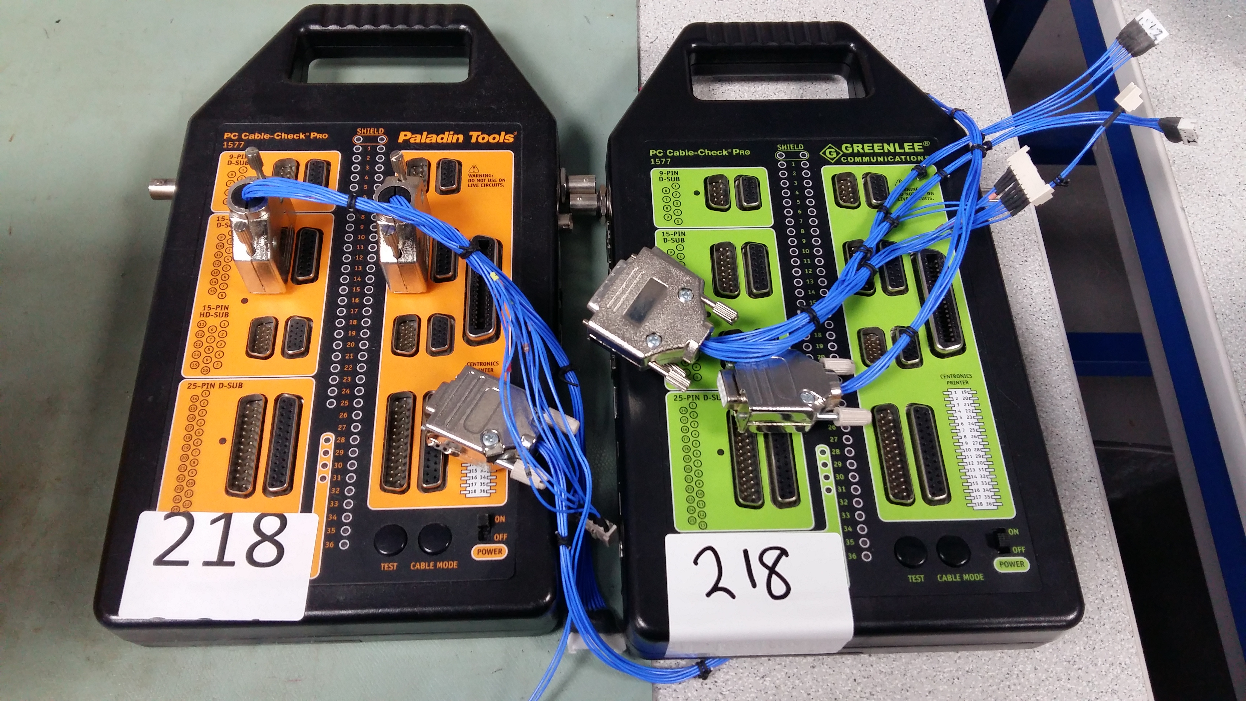 (2) Paladin Tools/Greenlee Communications PC CableCheck Pro 1577 test