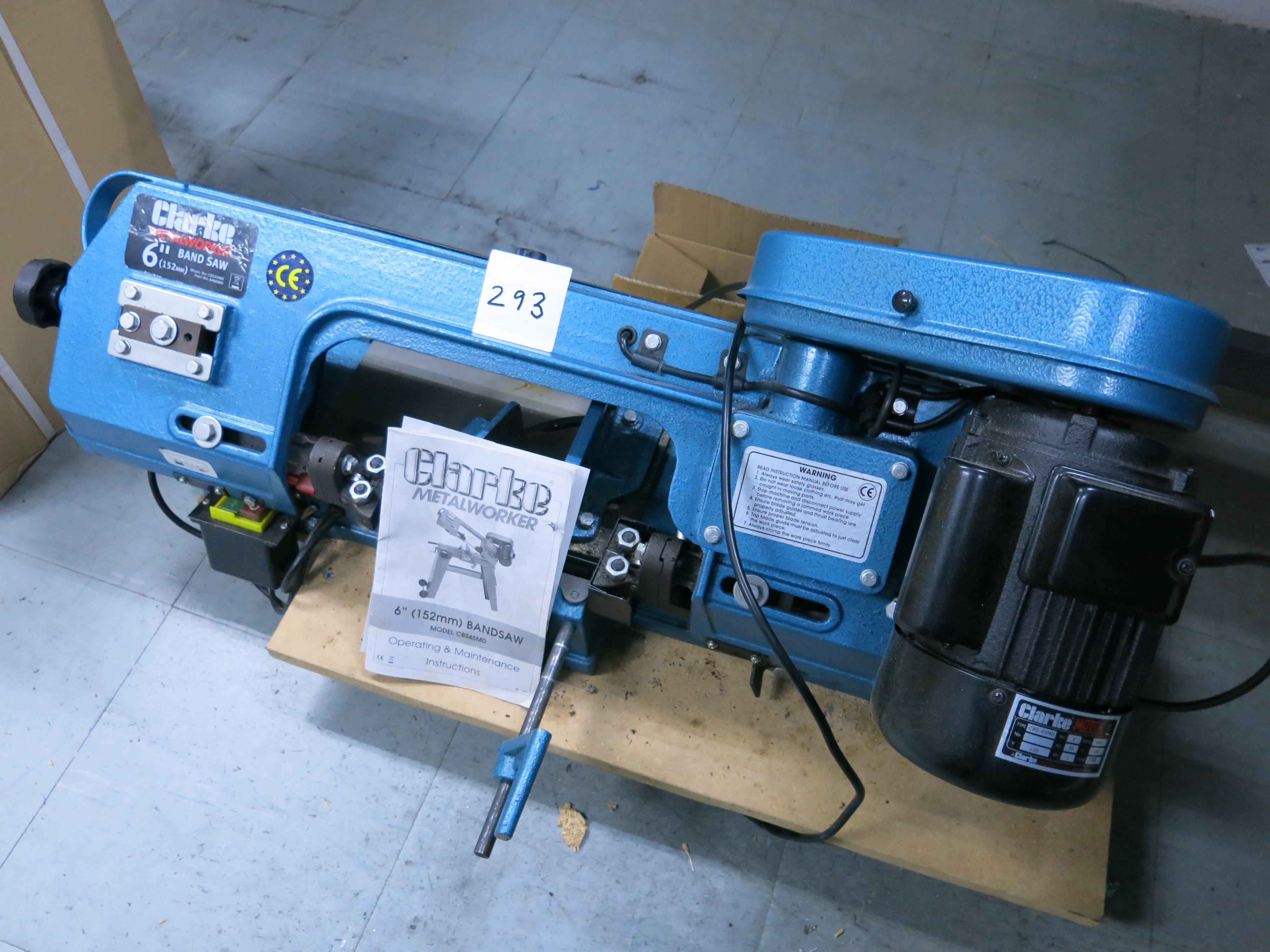 Clarke Metalworker CBS 45MD band saw 6"