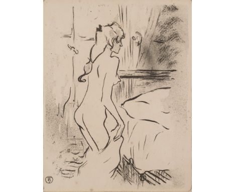 Theophile Alexandre Steinlen [1859-1923]-
Nude, in an interior:-
monogrammed bottom left
lithograph
sight size 27 x 21cm.
