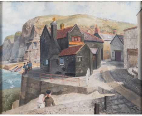 * Richard Eurich O.B.E., R.A. [1903-1992]-
The Cod and Lobster, Staithes:-
signed R. Eurich and dated 1934 bottom right
also 