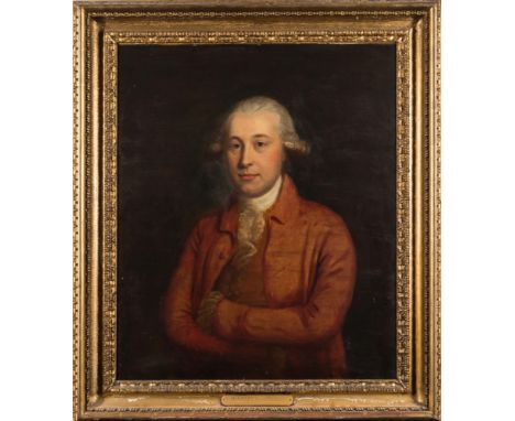 Manner of Sir Joshua Reynolds [18th Century]-
Portrait of a gentleman, thought to be Archibald Ogilvy of Rothiemay:, half-len