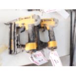 (2) DEWALT 18G PNEUMATIC CROWN STAPLERS