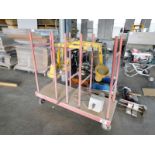 METAL PRODUCT CART ON CASTORS