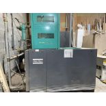 ATLAS COPCO 50HP SCREW COMPRESSOR, 600V C/W SULLIVAN PALLATEK AIR DRYER, 230V