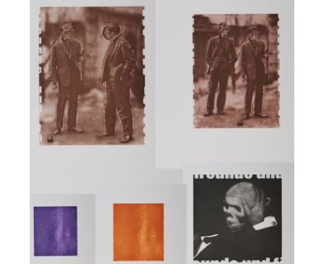 Rosemarie Trockel1952 Schwerte - "Für Freunde und Förderer" - 5 Heliogravüren/Papier. Bis zu 57 x 48,5 cm (Blattmaß). Jeweils