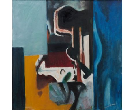 Fritz Burger-Mühlfeld1882 Augsburg - 1969 Hannover - Komposition - Öl/Lwd. Sign. r. u.: Burger-Mühlfeld. Rahmen. Leicht kratz