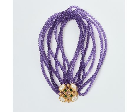 Elizabeth Taylor - "Forever Violet" - Vintage CollierFa. Avon. Modell: "Forever Violet". 1990er Jahre. Metall mit 22K vergold