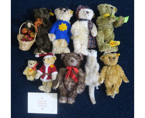A Steiff Harmony 35cm bear, commemorating the integration of Hong Kong into mainland China, with certificate of authenticity,