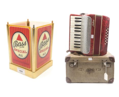 A vintage Tennent Caledonian&nbsp;Bass Special Ale&nbsp;table advertising lamp, measuring approx. 8.5cm in height and a Belli