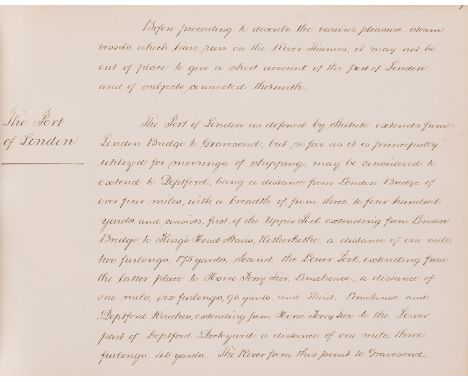 Thames.- Payne (Charles, Registrar of Twickenham) The Pleasure Steam Navigation on the River Thames: From its Rise to the pre