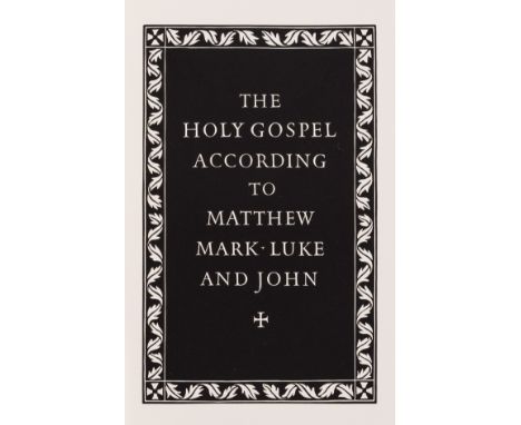 Officina Bodoni.- Holy Gospel (The) according to Matthew, Mark, Luke and John, number XC of 155 copies for Great Britain, fro