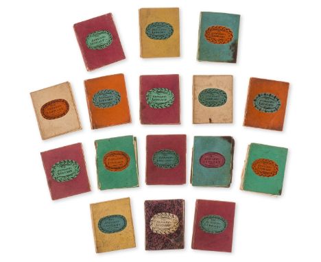 Miniatures.- The Infant's Library, 16 vol. comprising books 1-7, 10-15, and A Short History of England, with duplicates of bo