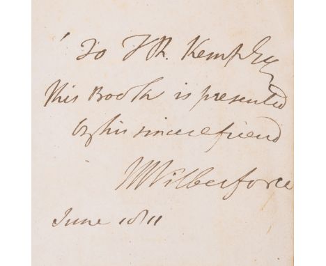 Slavery.- Wilberforce (William) A Letter on the Abolition of the Slave Trade; Addressed to the Freeholders and other Inhabita