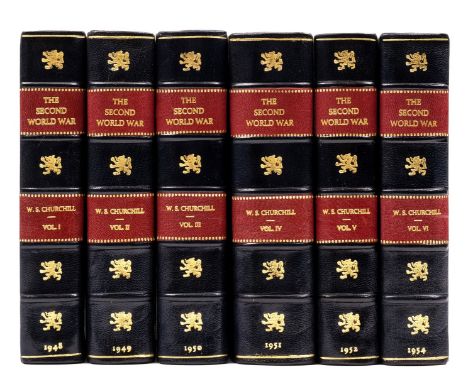 Churchill (Sir Winston Spencer) The Second World War, 6 vol., first editions, folding maps, occasional light spotting, modern