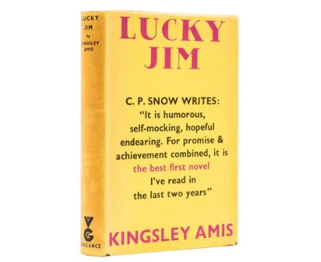 Amis (Kingsley) Lucky Jim, first edition, signed by the author and dated February 1954 on endpaper, some spotting to fore-edg