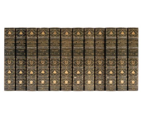 Napoleon.- Thiers (Louis Adolphe) History of the Consulate and the Empire of France under Napoleon, 12 vol., engraved plates,