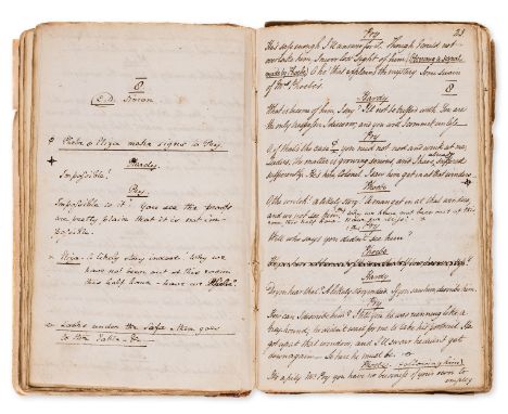Georgian Play.- Poole (John, playwright and writer, 1785/6-1872) Paul Pry, manuscript prompt book, titles and 118pp., title l