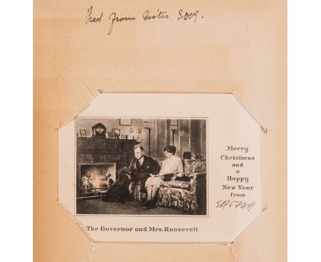 Lindley (Ernest K.) Franklin D. Roosevelt. A Career in Progressive Democracy, initialled presentation inscription from Sara D