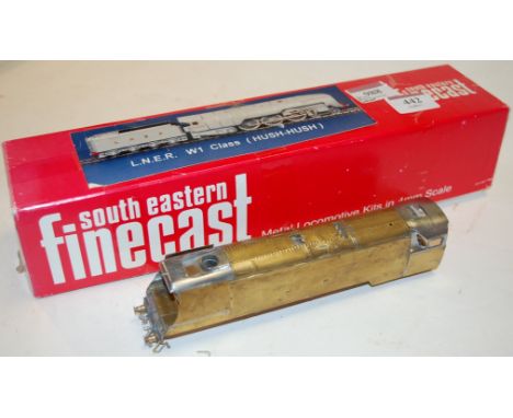Part built brass/white metal kit for Merchant Navy engine and tender from a PDK Models kit (G)