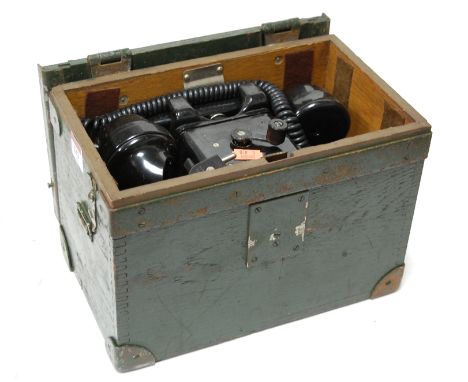 A British Army field telephone set F