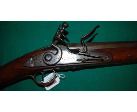 Godsall of Gloucester, a late 18th century flintlock duck-gun, the 137cm barrel stamped with good and clear proofmarks, with 