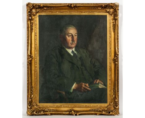 DAVID PROPHET RAMSAY (SCOTTISH 1888 - 1944),
PORTRAIT OF ALEXANDER RAMSAY - THE ARTIST'S FATHER 
oil on canvas, titled on han