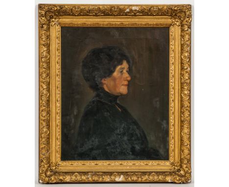 DAVID PROPHET RAMSAY (SCOTTISH 1888 - 1944),
PORTRAIT OF JEAN ANN PROPHET - THE ARTIST'S MOTHER
oil on canvas, signed 
61cm x