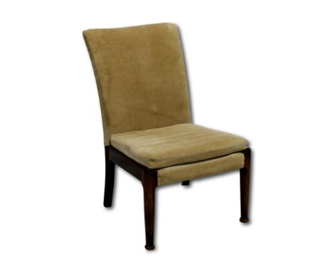 A Vintage Retro Parker Knoll P.K. 747 MK 1 Chair, sabre back legs and front legs with bun feet, fully stamped and original we